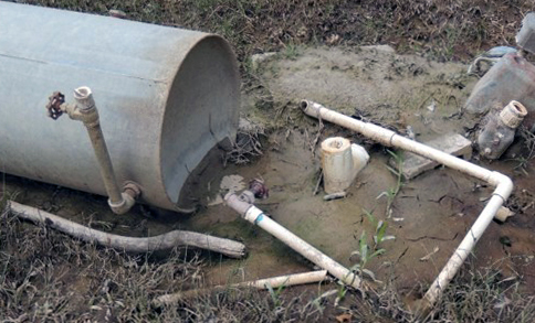 flooded well